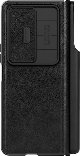 Nillkin Camshield Qin Pro Back Cover Δερματίνης 2mm Μαύρο (Galaxy Z Fold4)