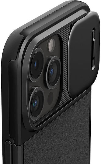 Spigen Optik Armor MagFit Back Cover Silicone / Plastic 2mm Black (iPhone 15 Pro)
