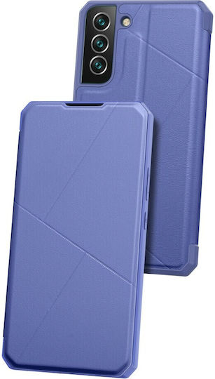 Dux Ducis Skin X Buchen Sie Synthetisches Leder Blau (Galaxy S22+ 5G)