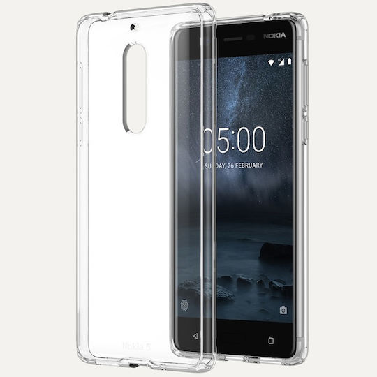 Nokia Hybrid Crystal Back Cover Silicon Transparent (Nokia 5)