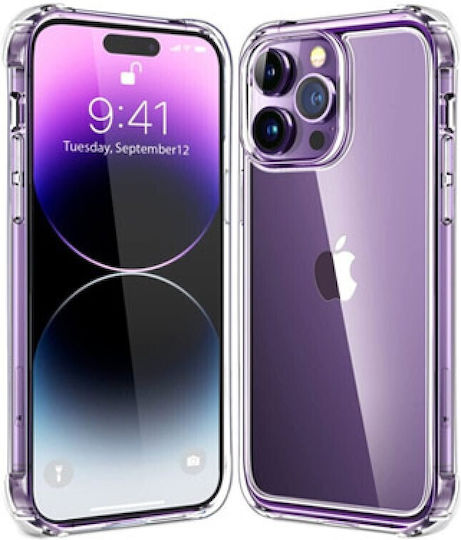 Anti Shock Umschlag Rückseite Silikon 0.5mm Transparent (iPhone 14 Pro)