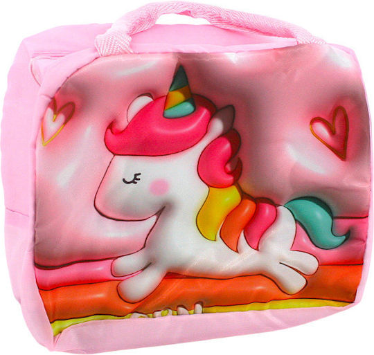 Kinder Lunchtasche Handtasche Rosa Einhörner 20x11x22cm