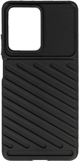 Powertech Back Cover Silicone Black (Redmi Note 12 Pro 5G)