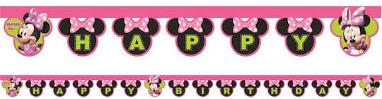 Procos Happy Birthday Minnie Mouse Girlande für Party Minnie