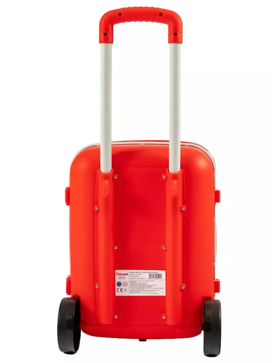 Doloni Kinder Reisekoffer Hartschalen Red mit 4 Räder