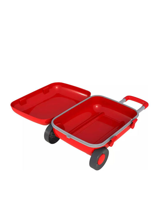 Doloni Kinder Reisekoffer Hartschalen Red mit 4 Räder