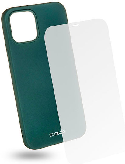 Egoboo Rubber Back Cover Σιλικόνης Ruby Green (iPhone 12 / 12 Pro)