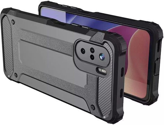 Hurtel Hybrid Armor Back Cover Plastic 2mm Gold (Poco F3 / Mi 11i)