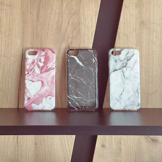Marble Back Cover Silicon Negru (Redmi 8A)
