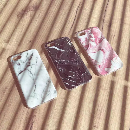 Marble Back Cover Silicon Negru (Redmi 8A)