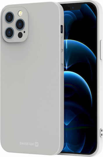 Swissten Soft Joy Silikonhülle Apple iPhone 14 Plus Steingrau