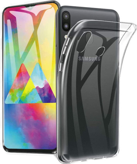 Umschlag Rückseite Silikon Transparent (Galaxy M20)
