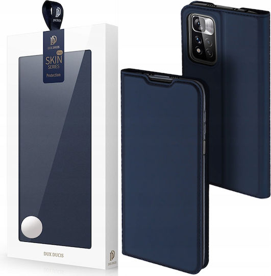 Dux Ducis Skin Pro Book Δερματίνης Navy Μπλε (Poco M4 Pro 5G / Redmi Note 11s 5G)