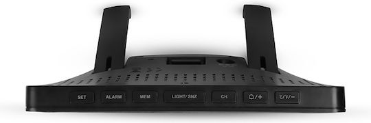 Life Continental Quad Display Wireless Digital Weather Station Tabletop / Wall Mounted Black