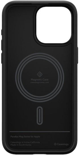 Caseology Parallax Mag Back Cover Σιλικόνης 2mm Matte Black (iPhone 16 Pro Max)