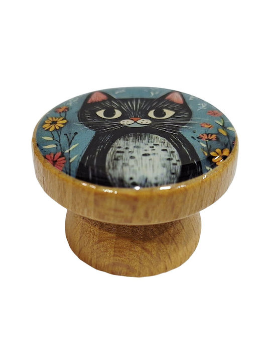 ACM Kids Knob Furniture made of Wooden Natural wood 12006-000-BRZ2 1pcs