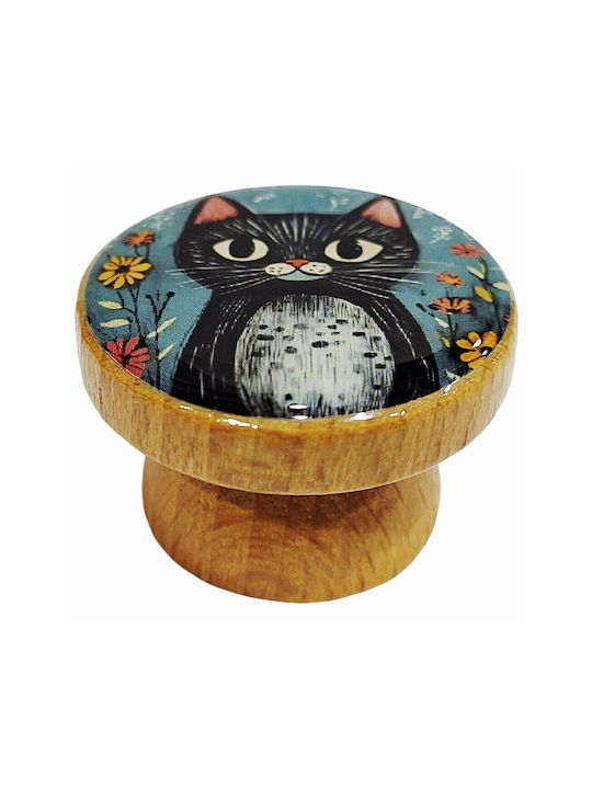 ACM Kids Knob Furniture made of Wooden Natural wood 12006-000-BRZ2 1pcs