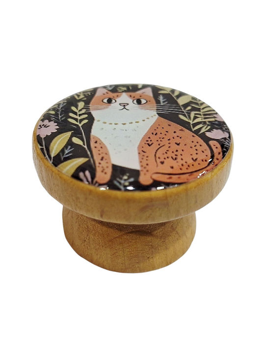 ACM Kids Knob Furniture made of Wooden Natural wood 12007-000-BRZ2 1pcs