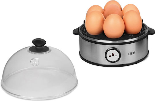 Life 7eggs Egg Cooker 7 Positions 360W Silver