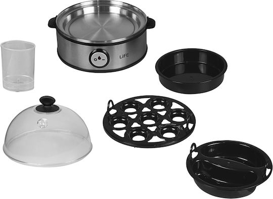 Life 7eggs Egg Cooker 7 Positions 360W Silver