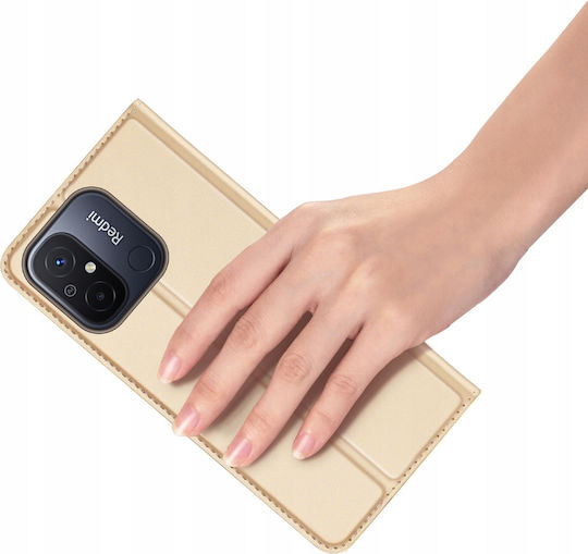 Dux Ducis Skin Pro Book Δερματίνης Χρυσό (Redmi 12C)