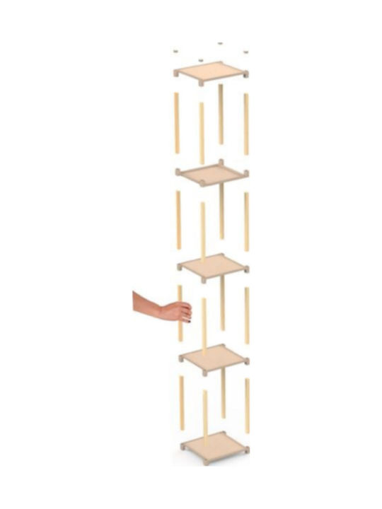 Подов Рафт за баня Дървен 25x26x100см