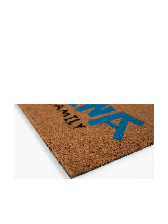 Grupo Erik Doormat Made of Coconut Tree with Non-Slip Backing Disney Lilo & Stitch Ohana Brown 40x60cm