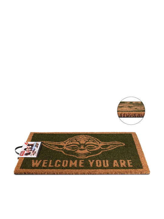Pyramid International Entrance Mat made of Coir Star Wars: Yoda (Welcome you are) Black 40x60cm