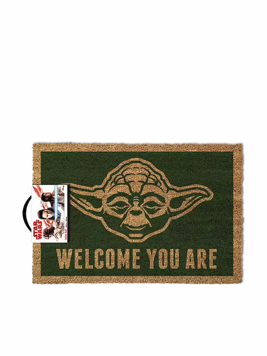 Pyramid International Entrance Mat made of Coir Star Wars: Yoda (Welcome you are) Black 40x60cm