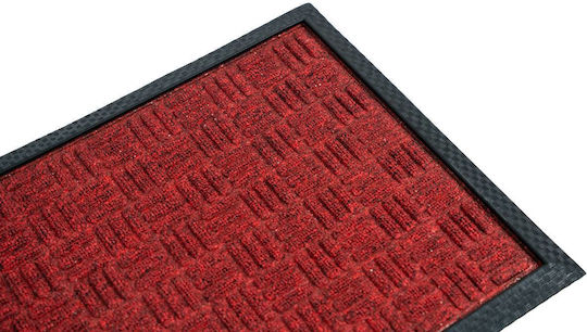 Sdim Entrance Mat Carpet with Anti-slip Backing Supreme 001 Red 40x60cm Thickness 12mm