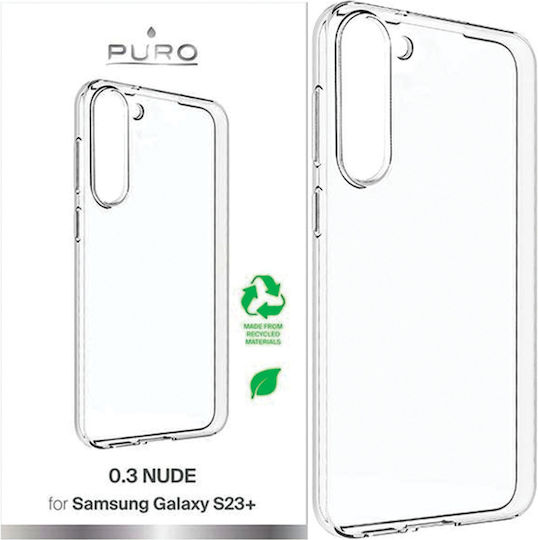 Puro Nude 0.3 Back Cover Σιλικόνης Διάφανο (Galaxy S23+)