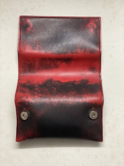 Dino Rossi Lederne Tabaktasche in mit Verschluss 16x9cm