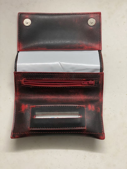 Dino Rossi Lederne Tabaktasche in mit Verschluss 16x9cm