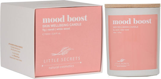 Little Secrets Αρωματικό Κερί Σόγιας Mood Boost σε Βάζο με Άρωμα Σύκο, Νερόλι, και Λευκό Ξύλο 150gr