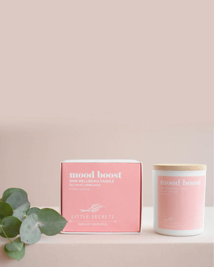 Little Secrets Αρωματικό Κερί Σόγιας Mood Boost σε Βάζο με Άρωμα Σύκο, Νερόλι, και Λευκό Ξύλο 150gr