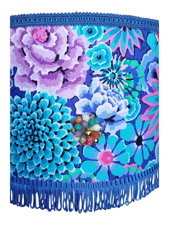 Φωτιστικό Οροφής Blue Flower Power Διαστάσεις 30*20 Ε27