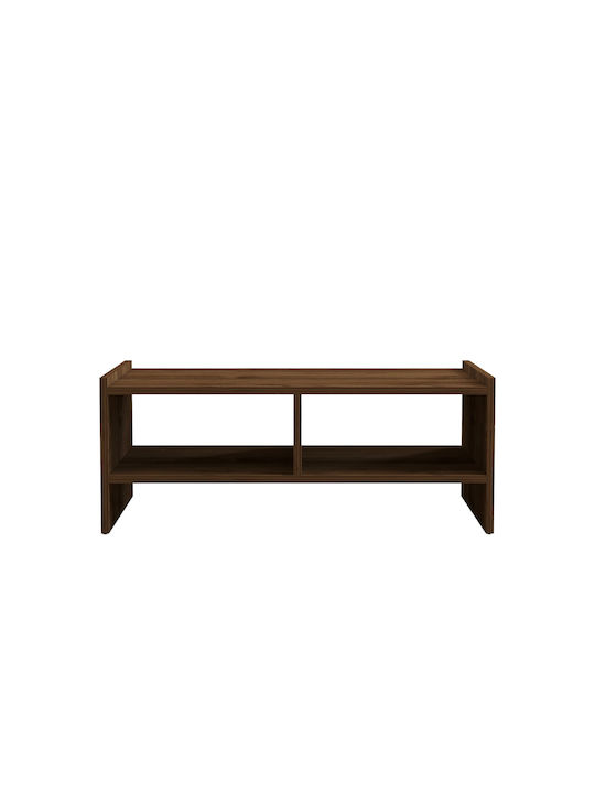 Ορθογώνιο Κεντρικό Τραπεζάκι Pera Ξύλινο Walnut Μ90xΠ50xΥ35εκ.