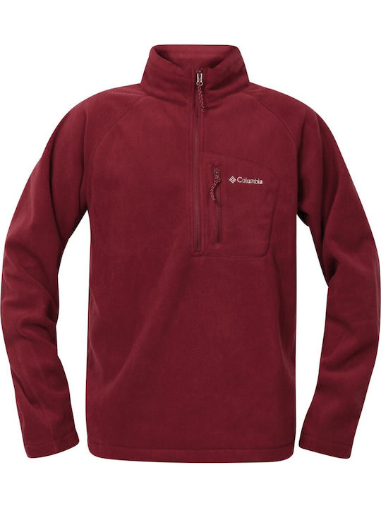 Fast Trek Iii Half Sweater Long Sleeve Burgundy