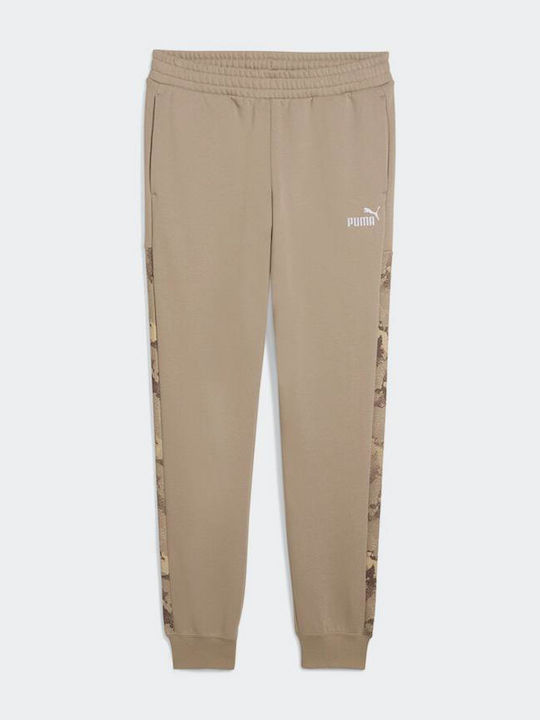 Soccer Trousers Sweatpants with Elastic Brown