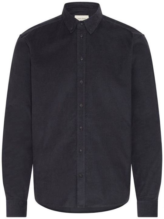 Long-sleeved Corduroy Shirt Black