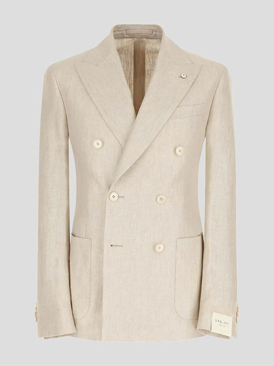 Men's Suit Jacket Beige