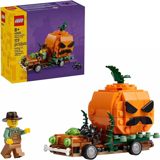 LEGO Конструктори Jack-O'-Lantern Пикап Камион За 8+ Години 177 Бройки