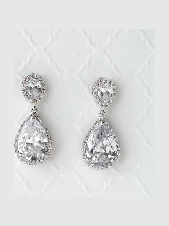 Earrings with Clip with Stones