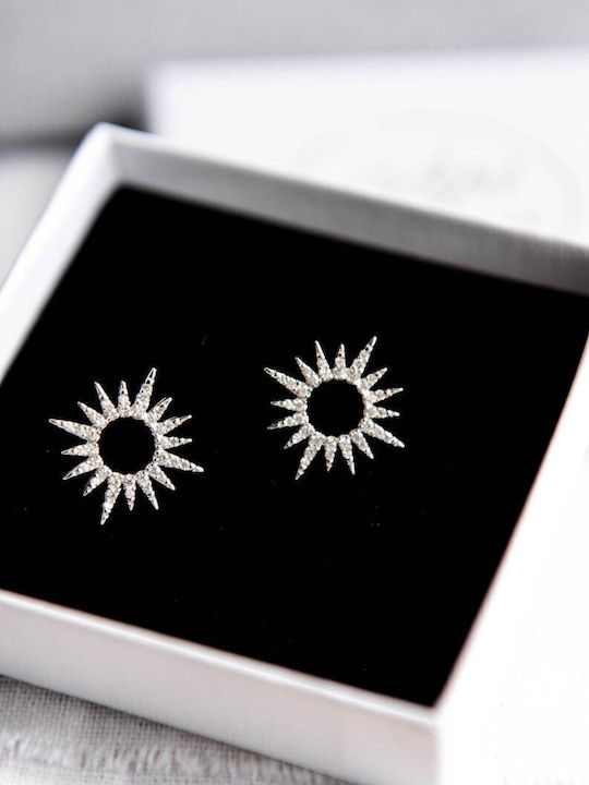 Earrings made of Silver with Stones