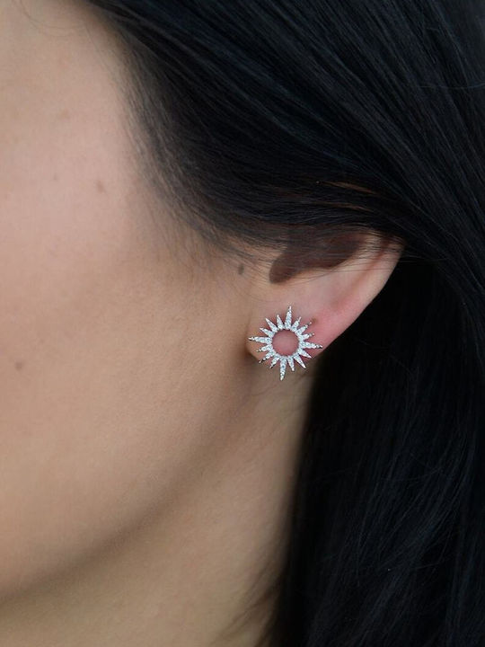 Earrings made of Silver with Stones