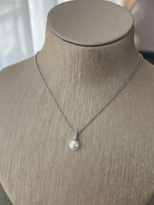 Charm aus Stahl mit Zirkon