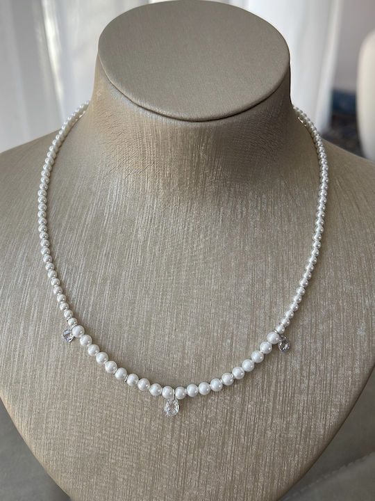 Charm aus Silber mit Perlen