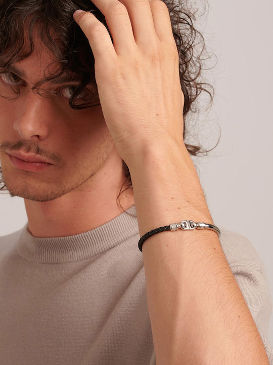 Brosway Ανδρικό Βραχιόλι από Δέρμα 22cm