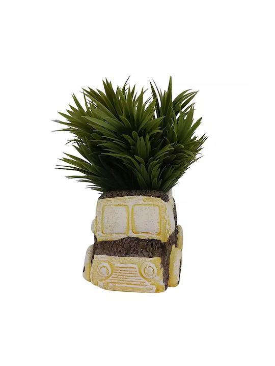 Artificial Plant Ceramic Pot Car – Small Decorative Planter