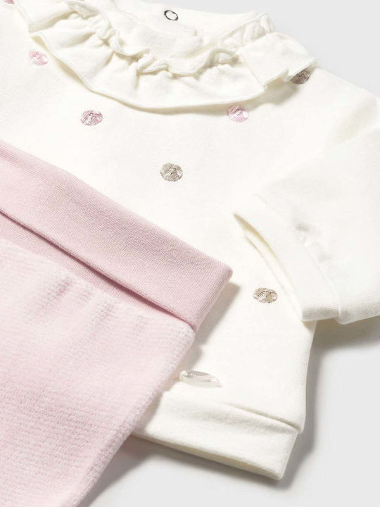 Kids' Set with Leggings Winter 2pcs Baby Pink